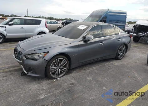 2014 Infiniti Q50 Hybrid Premium/Sport из США, поврежденный, VIN JN1AV7AR3EM703056